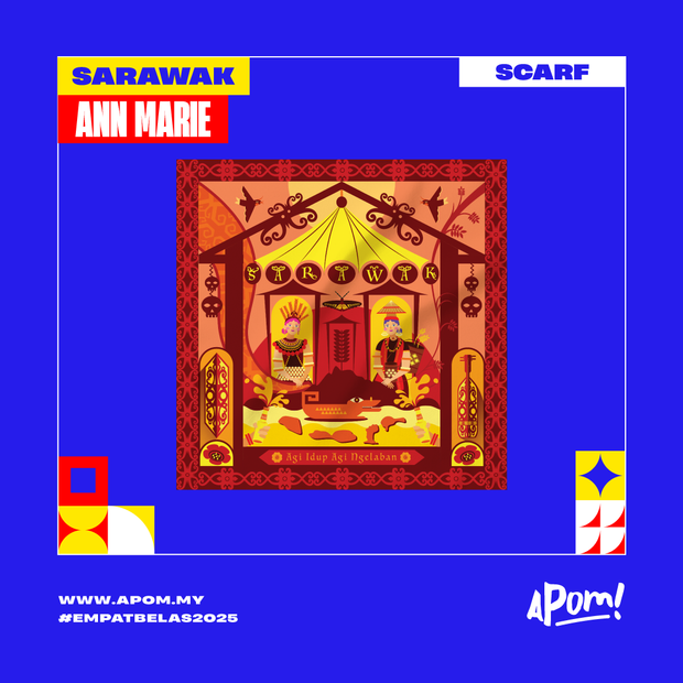 Scarves Of Malaysia - Empatbelas 2025 - Sarawak