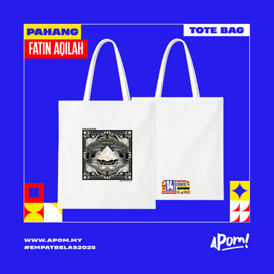Tote Bag - Empatbelas 2025 - Pahang (White)
