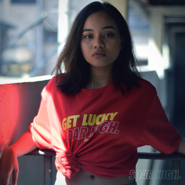 Adult - T-Shirt - Get Lucky Soar High - Red