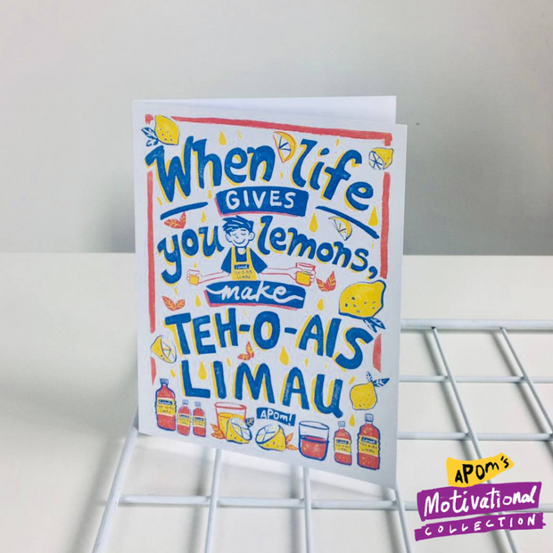 Greeting Card -  Life Lemons (Motivational)