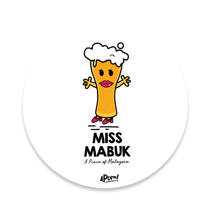 Miss Mabuk Drink Coaster