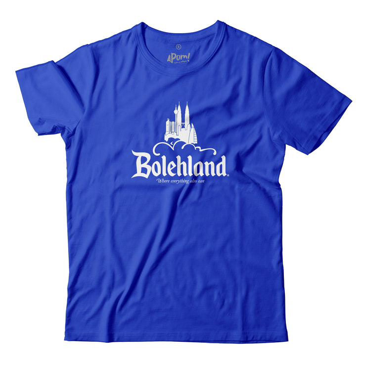 There's Disneyland (The Happiest Place On Earth), Koalaland (Australia), Kiasuland (Singapore), then there's also Bolehland. MANA LAGI, Malaysia lah of course!  Because this is where everything also can!  Wear this t-shirt to always feel that you Can-Do-Anything! Feel the rhythm of R. Kelly's I Believe I Can Fly, strut it like Madonna's Vogue. The kuasa banyak boomz with this one. Apom's Malaysian Disneyland parody Tee