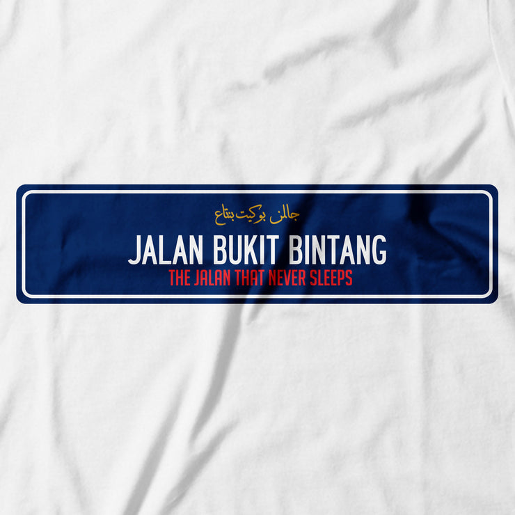 Adult - T-Shirt - Jalan Bukit Bintang - White