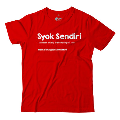 Adult - T-Shirt - Syok Sendiri - Red