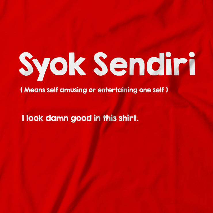 Adult - T-Shirt - Syok Sendiri - Red