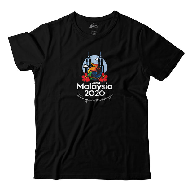 Adult - T-Shirt - Visited Malaysia 2020 - Black