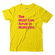 Adult - T-Shirt - The Most Cun Amoi in Malaysia - Yellow