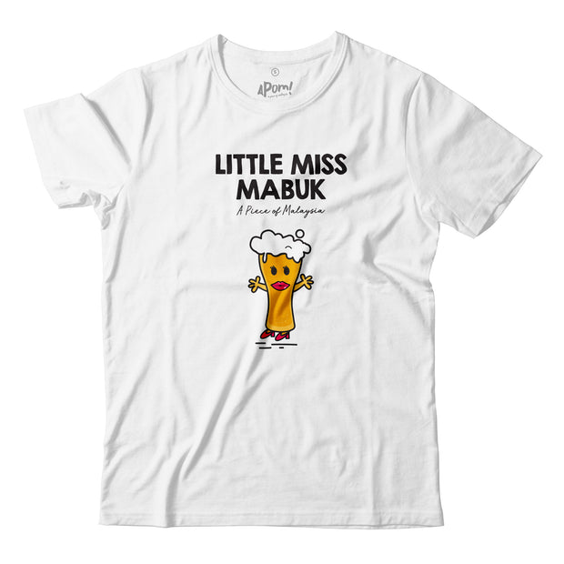 Adult - T-Shirt - Little Miss Mabuk - White