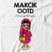 Adult - T-Shirt - Makcik Outfit Of The Day - White