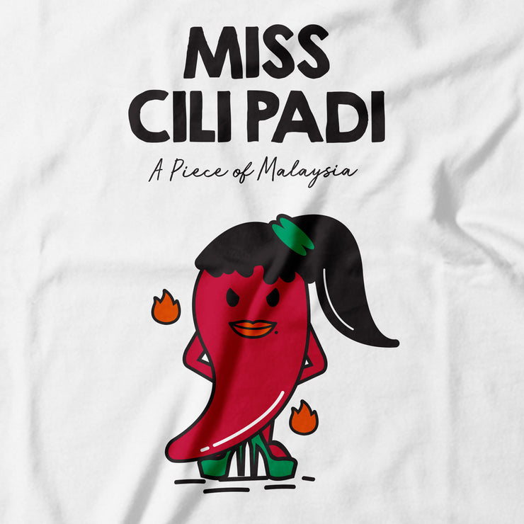Adult - T-Shirt - Miss Cili Padi - White