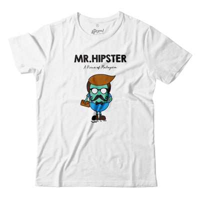 Adult - T-Shirt - Mr Hipster - White
