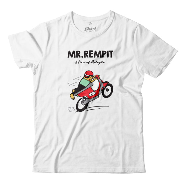 Adult - T-Shirt - Mr Rempit - White