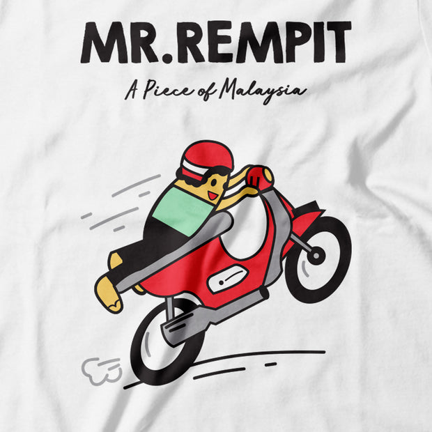 Adult - T-Shirt - Mr Rempit - White