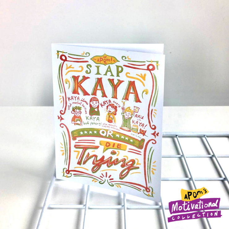 Greeting Card - Siap Kaya (Motivational)