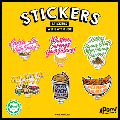 Sticker - Makan-Makan (set of 6)
