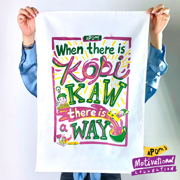 Tea Towel - Kopi Kaw Way (Motivational)