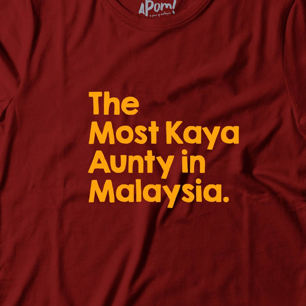 Adult - T-Shirt - The Most Kaya Aunty In Malaysia
