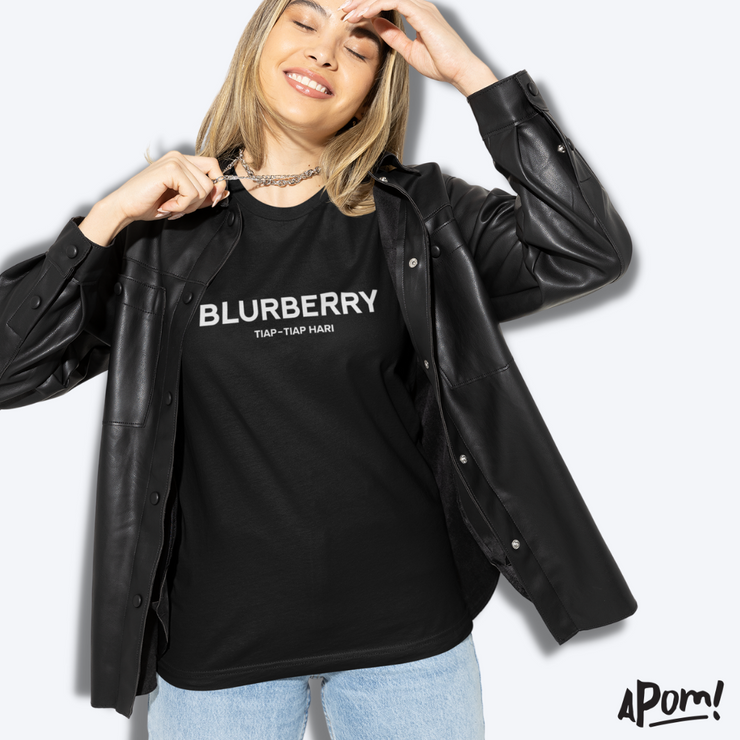 Adult T-Shirt - Blurberry - Black