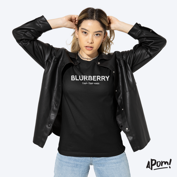 Adult T-Shirt - Blurberry - Black