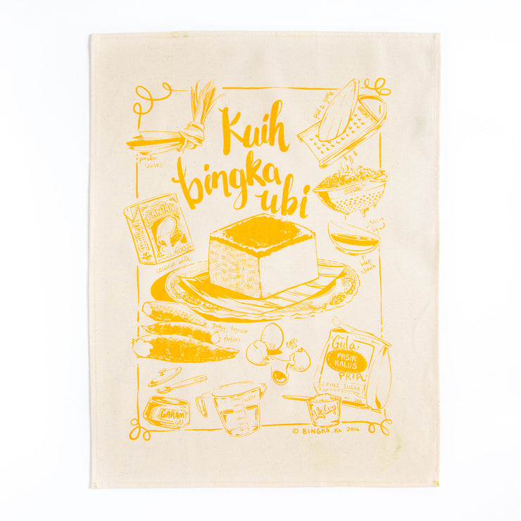 Bingka - Tea Towel Kuih Bingka Ubi